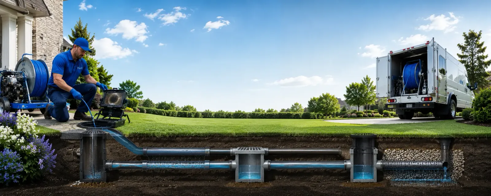 Outdoor drain cleaning information for Atlanta, NY